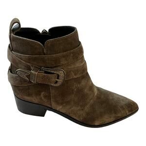 Marc Fisher MLYANDI Bootie Olive Green 5 NWOB